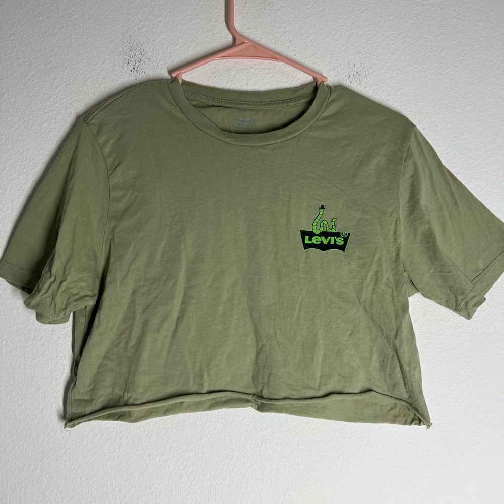 Levi's Green Graphic Forest Short Sleeve Shirt Size S